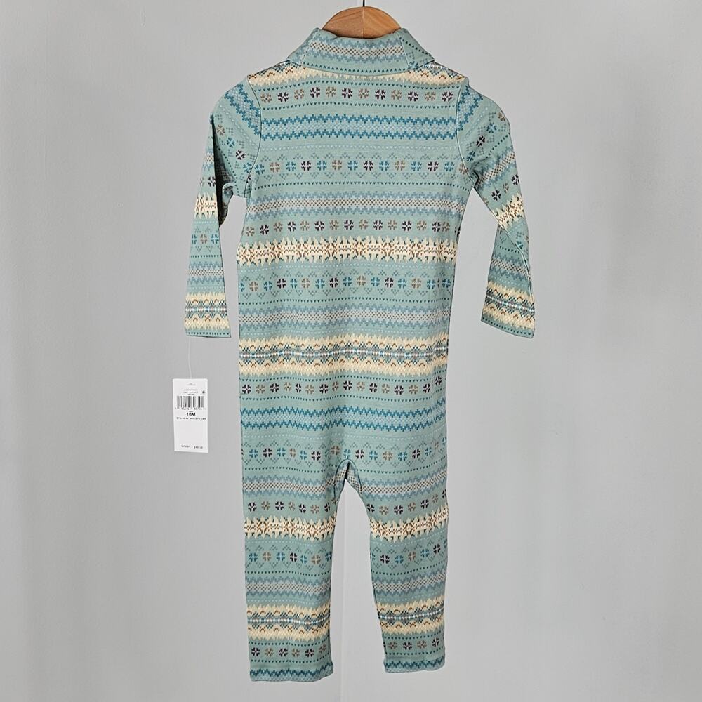 Ralph Lauren Fair Isle Shawl-Collar Coverall | Baby 18 Months | MINOR FLAW - Picture 3 of 15